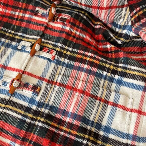 THE GREAT. Woodsy Plaid Cabinmate Toggle Wool Blend Coat Jacket Size 1/S - Picture 12 of 16